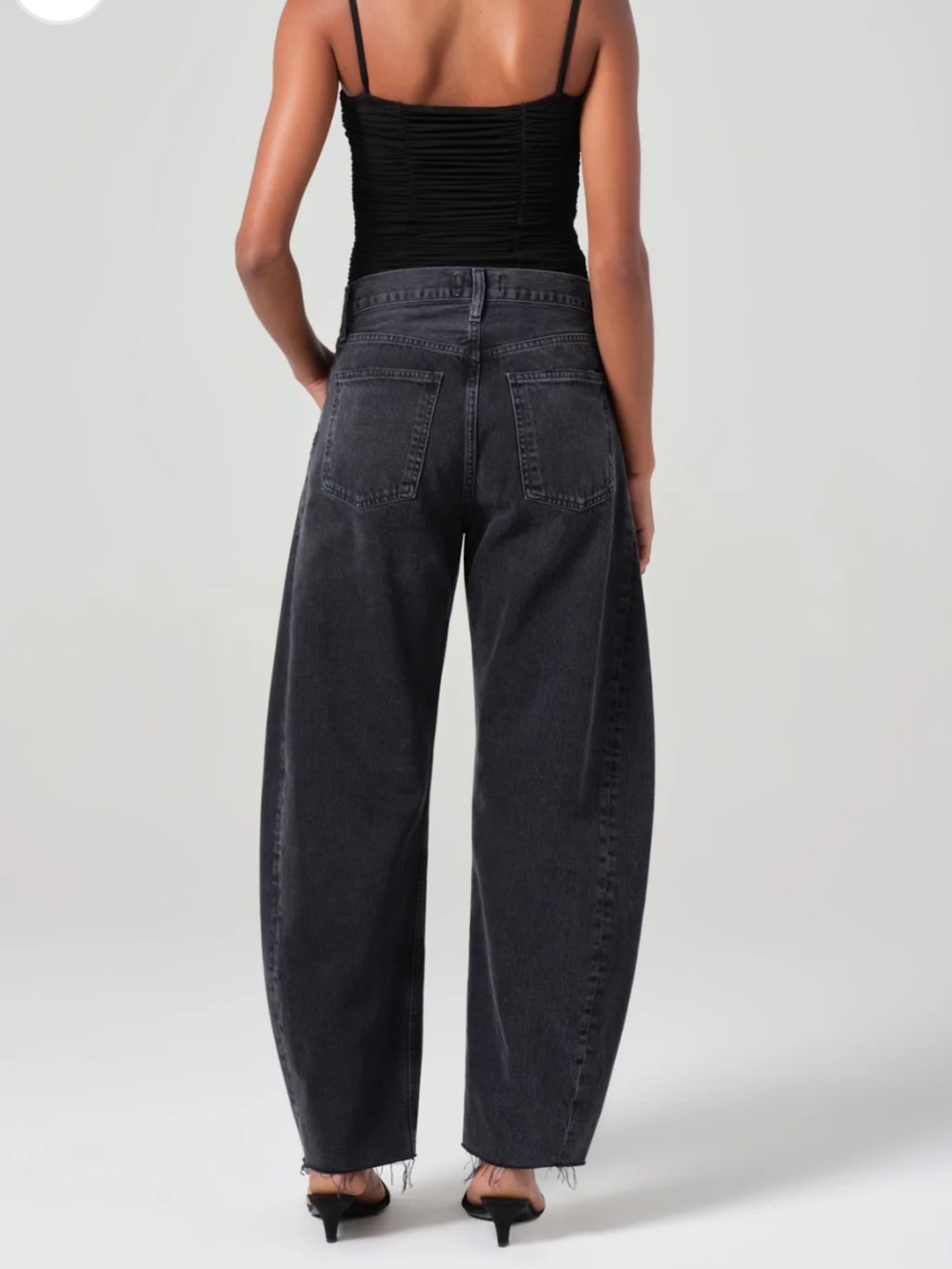 agolde luna pieced barrel jean POSSES ***FIRM PRICE - Picture 4 of 10